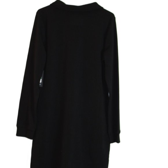 Andrew Marc Sport long sleeve Black Sweatshirt Dress Size L - Picture 4 of 10